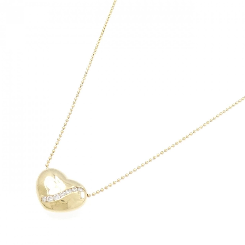 K18YG Dây chuyền kim cương hình trái tim 0.18CT - Hàng hiệu Chính hãng 863095