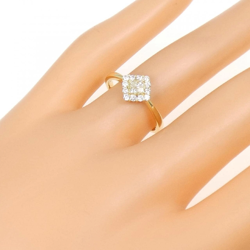 Nhẫn kim cương K18YG 0.30CT - Hàng hiệu Authentic 855885