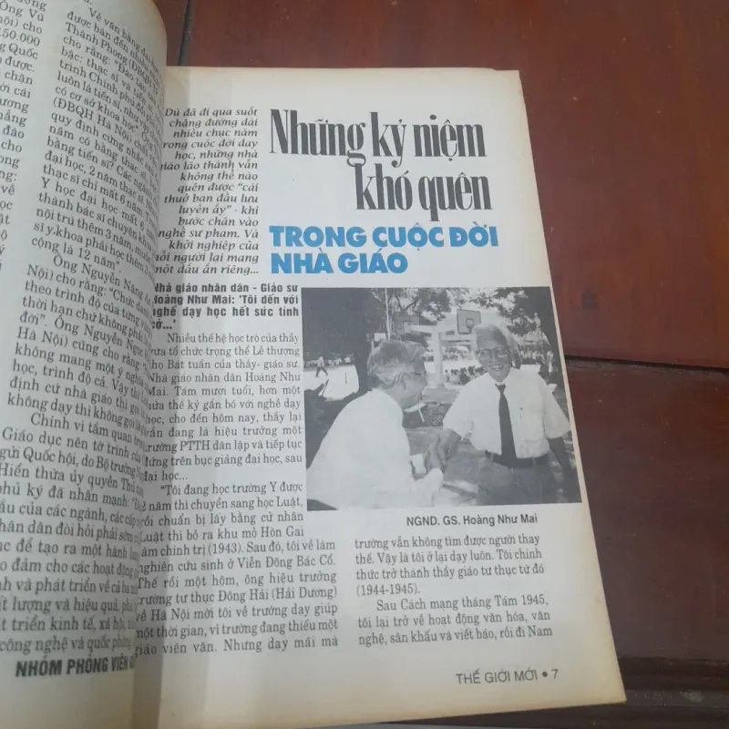 THẾ GIỚI MỚI số 313 ngày 23.11.1998 785501