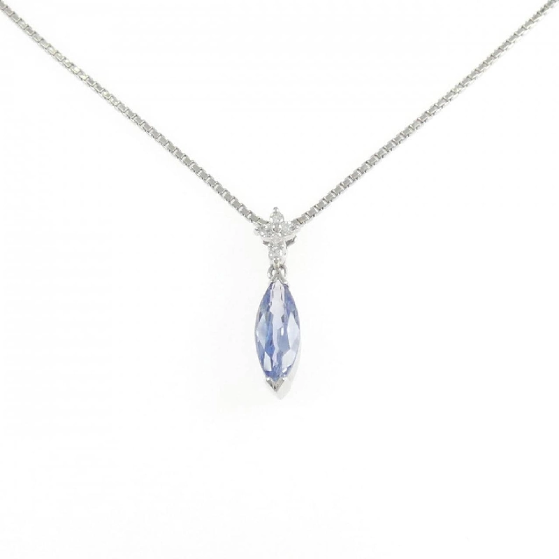 Dây chuyền hoa sapphire PT900/PT850 1.46CT - Hàng hiệu Authentic 864252