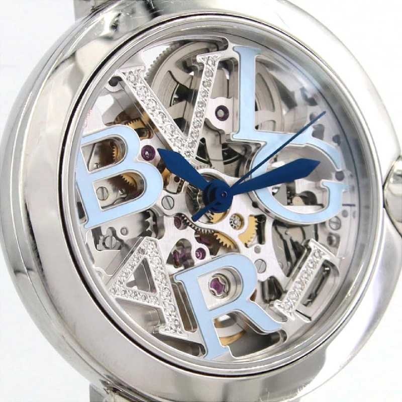 Bulgari Luchea Skeleton Blue JAPAN LIMITED LU33S/103435 SS Tự động - Hàng hiệu Chính hãng 871529