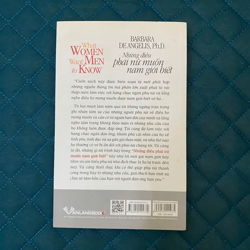 Những Điều Phái Nữ Muốn Nam Giới Biết -  Barbara De Angelis, Ph.D#HATRA 688110