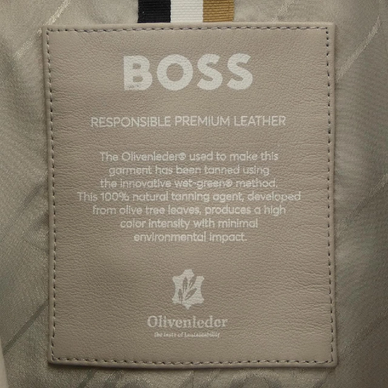 HUGO BOSS Áo khoác da biker - Hàng hiệu Authentic 821890