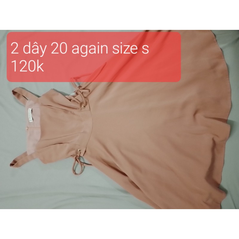 Váy 20 again size s có dây đai1 cách điệu 2 bên hông 73262