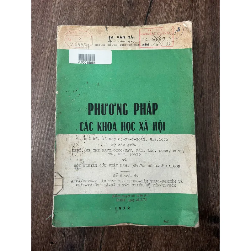 Phương pháp Các Khoa học Xã hội - Ta Văn Tài 709531