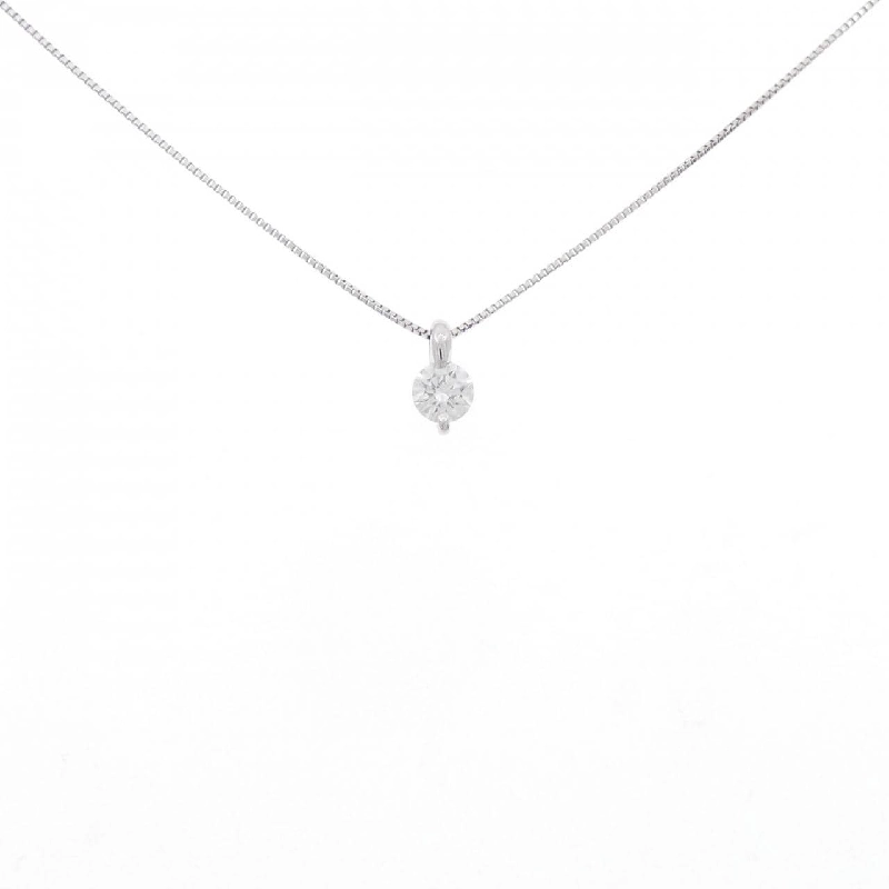 K18WG Solitaire Dây chuyền kim cương 0.20CT - Hàng hiệu Chính hãng 861061