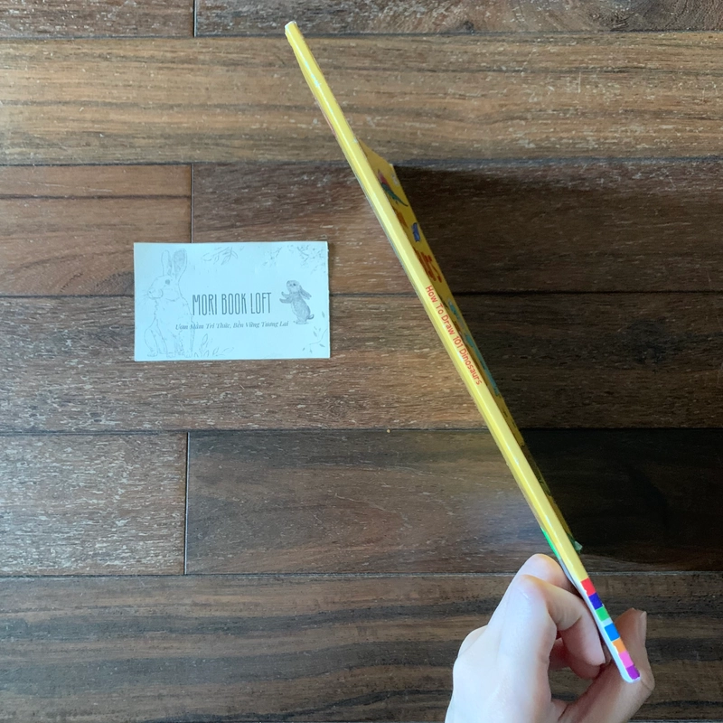 Sách tô màu ngoại văn How to Draw 101 Dinosaurs, Used, rách trang cuối 532108