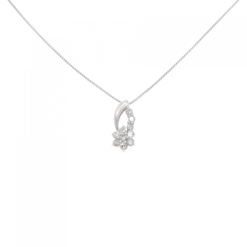 K18WG Hoa Kim Cương Dây Chuyền 0.30CT - Hàng hiệu Chính hãng 865457