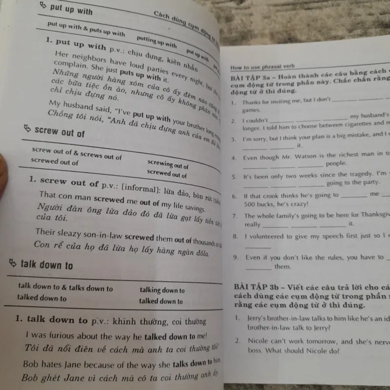 Sử dụng Cụm Động từ tiếng Anh. Tác giả Ngọc Yến. 749604