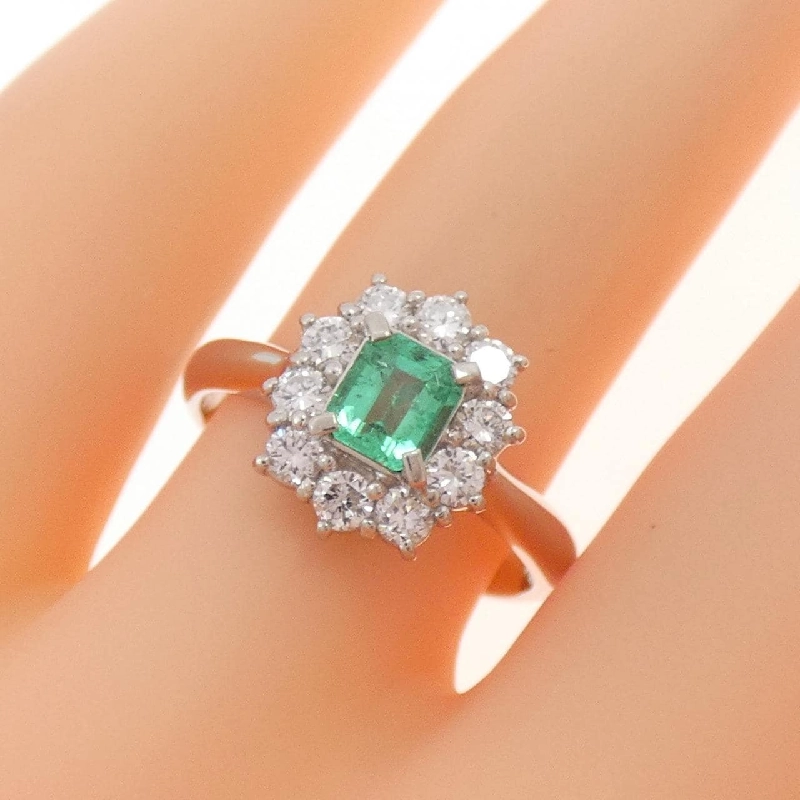 Nhẫn Emerald PT900 0.38CT - Hàng hiệu Chính hãng 851771