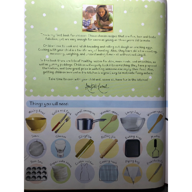 Children's First Cookbook DK BÌA CỨNG mới 85% bẩn nhẹ Annabel Karmel HPB3107 NGOẠI VĂN 450747