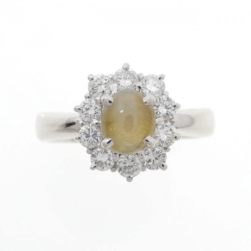 Nhẫn mắt mèo chrysoberyl PT900 0.98CT 671676