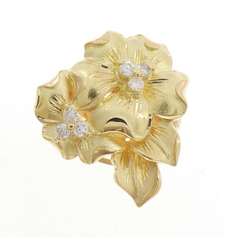 Nhẫn kim cương hoa K18YG/K18PG 0.04CT - Hàng hiệu Authentic 850174