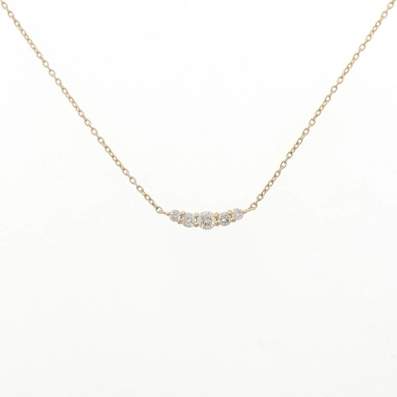 Dây chuyền kim cương K18YG 0.10CT - Hàng hiệu Chính hãng 864100