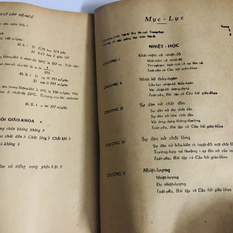 📚 Sách xưa hiếm – VẬT LÝ LỚP ĐỆ NGŨ TRUNG HỌC 📚 571041