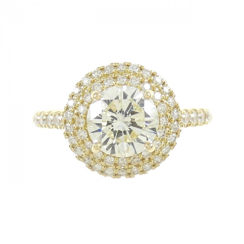 Nhẫn kim cương K18YG 1.047CT L VS1 Tốt - Hàng hiệu Chính hãng 879434