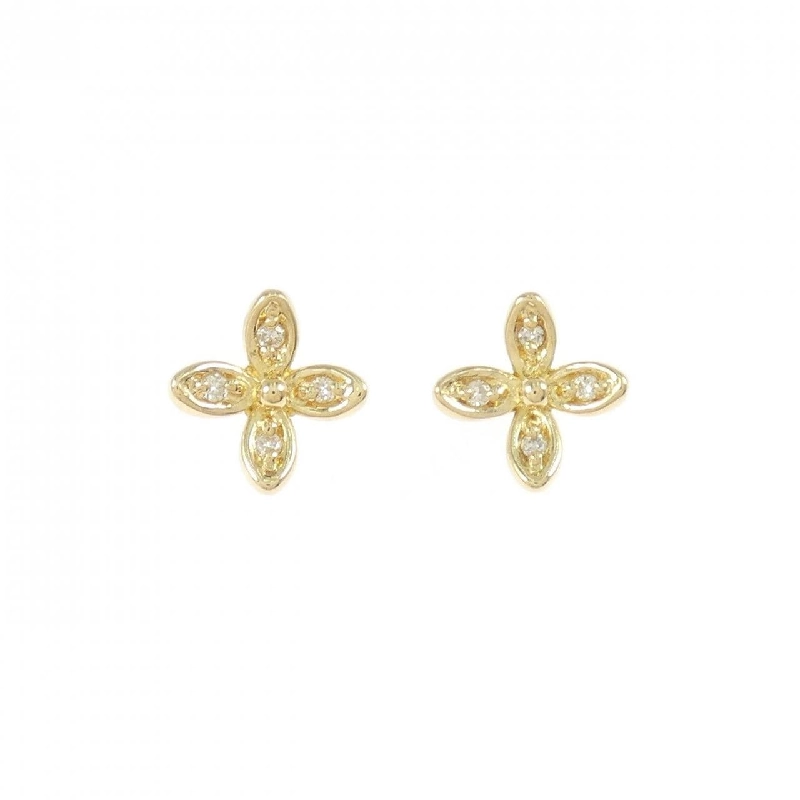 K18YG Bông tai hoa kim cương 0.04CT - Hàng hiệu Chính hãng 866653