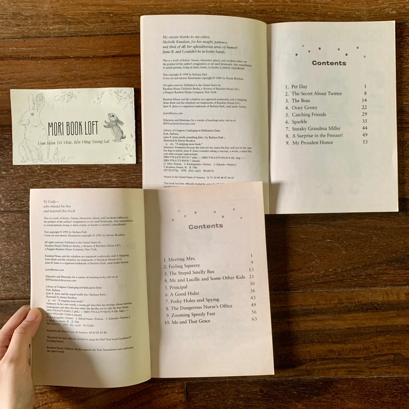 Sách ngoại văn - Combo 2 cuốn Junie B. Jones by Barbara Park, Used, trình độ A1-A2 538130