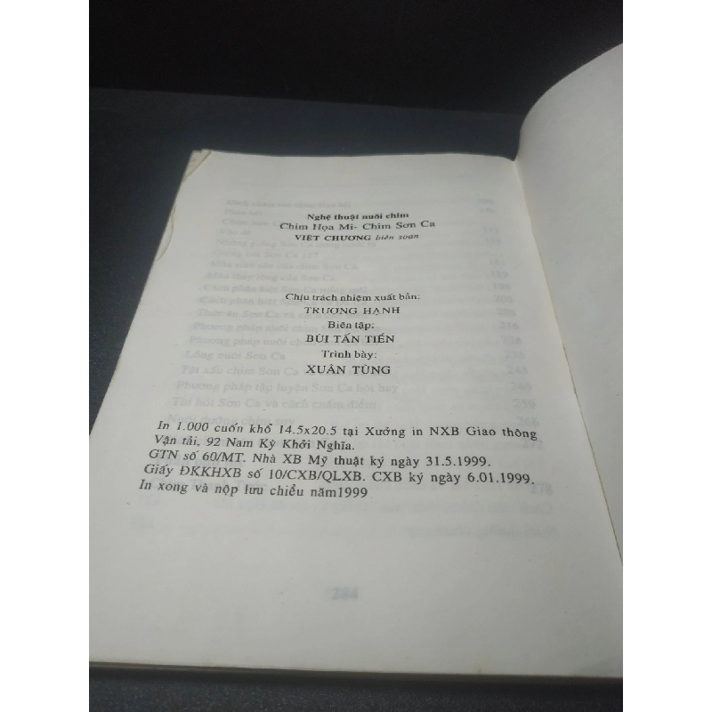 Họa mi - Sơn Ca 1999 - Việt Chương (ố nhẹ) new 90% HCM.TN2707 911639