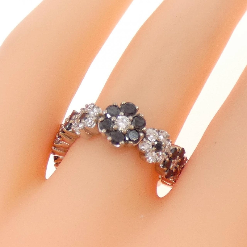 Nhẫn kim cương hoa K18WG 1.15CT 668123