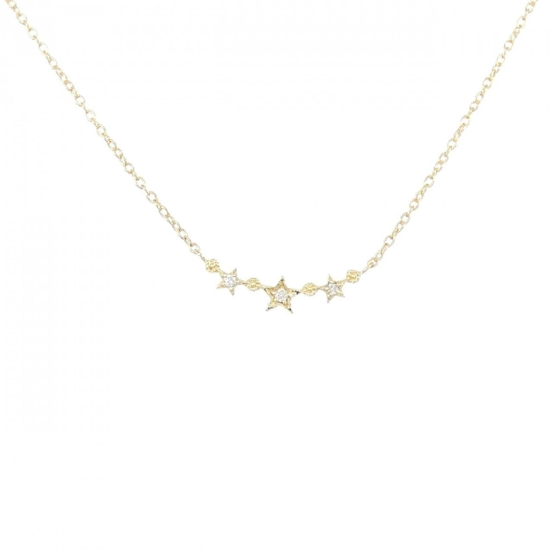 K18YG Ngôi sao Kim cương Dây chuyền 0.01CT - Hàng hiệu Chính hãng 862822