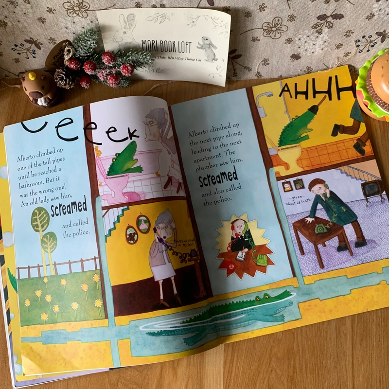 Sách tranh Wanted! Have You Seen This Alligator, Used, Picture Book For Kids 444085