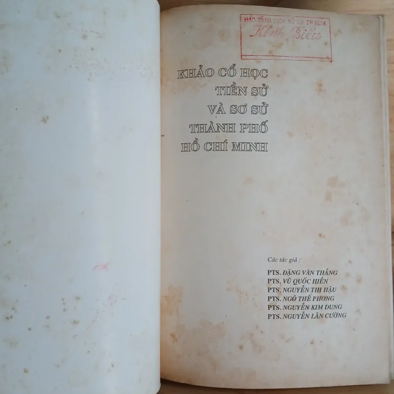 Khảo Cổ Học - Tiền Sử & Sơ Sử Thành Phố Hồ Chí Minh 1026107