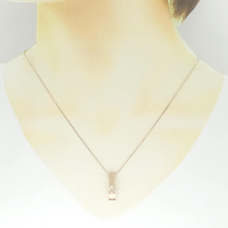 K18PG Dây chuyền kim cương 0.50CT - Hàng hiệu Chính hãng 860185