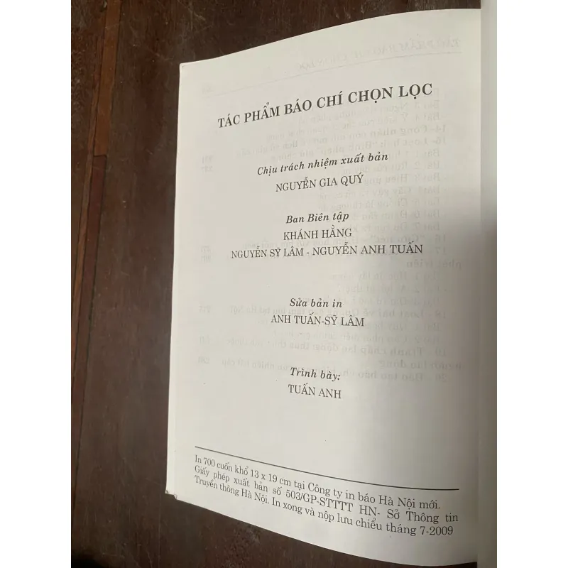 [hiếm] Tác phẩm báo chí chọn lọc 1036149