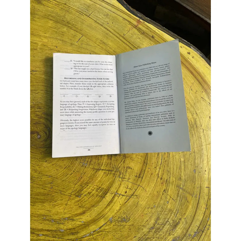 THE FIVE LANGUAGES OF APOLOGY- GARY CHAPMAN - JENNIFER THOMAS 735643