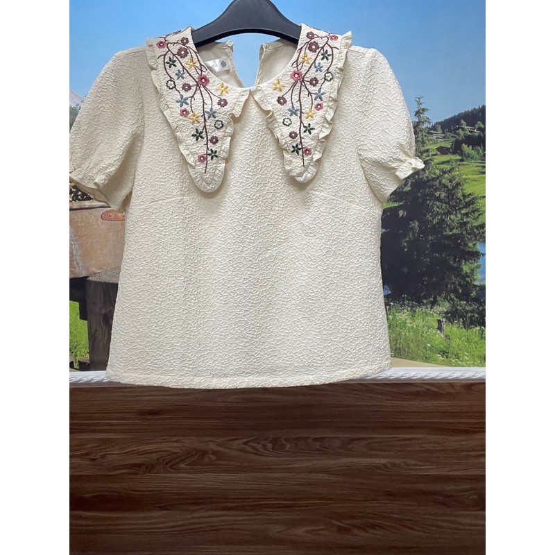 Áo sơ mi cổ thêu hoa Adore Dress - size XS - đã sử dụng 79138
