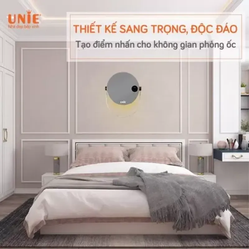 UNIE UE-125 sưởi gốm hiện đại 3 chế độ, treo tường/để bàn tối ưu điện năng chính hãng 575680