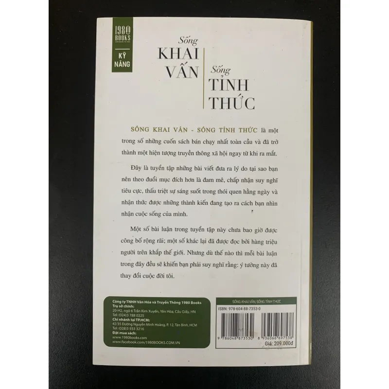 (Sách cũ) Sống Khai Vấn, Sống Tỉnh Thức - Brianna Wiest. 929211