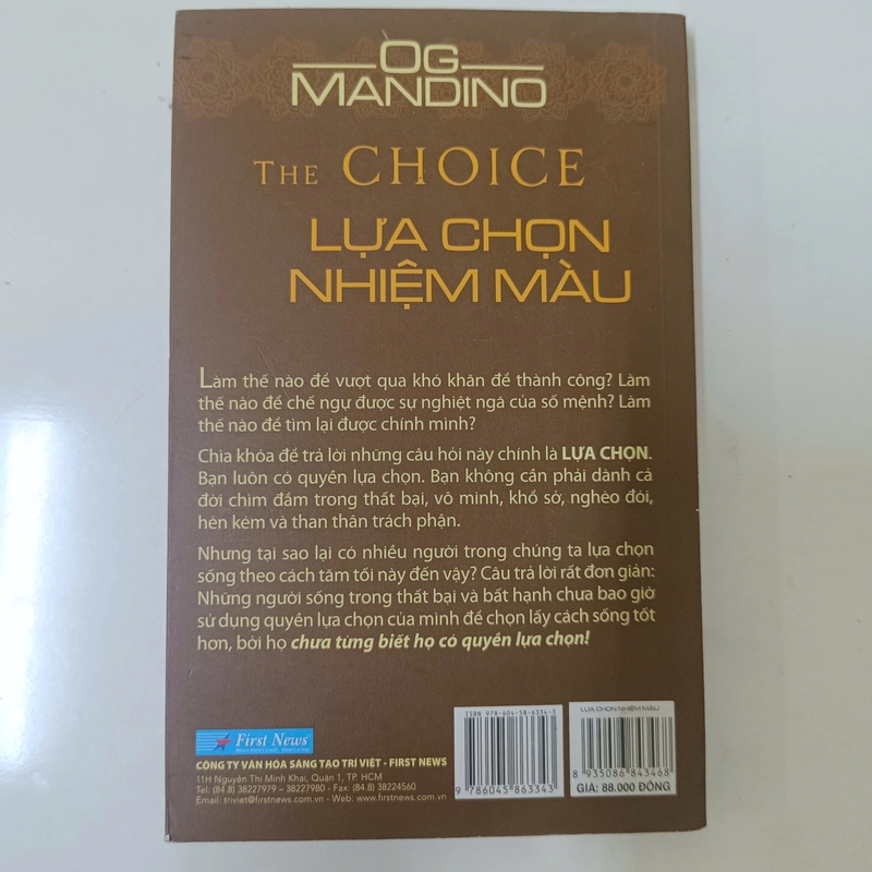 Lựa chọn nhiệm màu - Og Mandino 541337