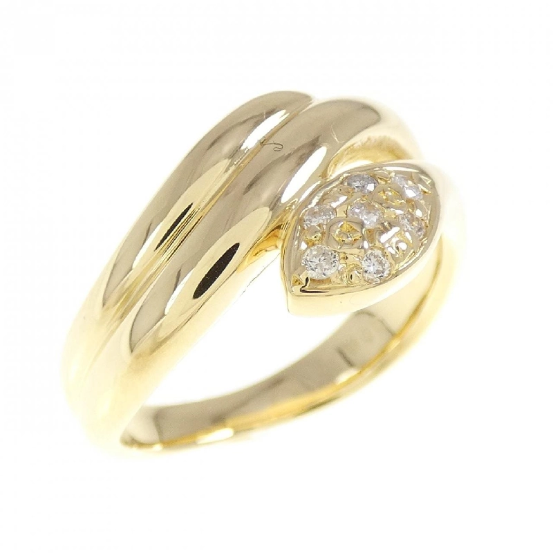 Nhẫn kim cương K18YG 0.07CT 667684