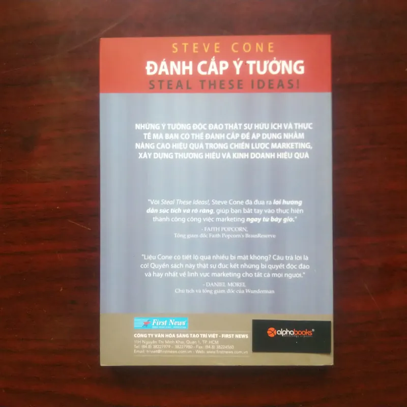 [Sách Marketing] Steal These Ideas - Đánh Cắp Ý Tưởng (Steve Cone) 1005199