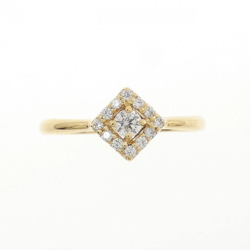 Nhẫn kim cương K18YG 0.12CT 669155