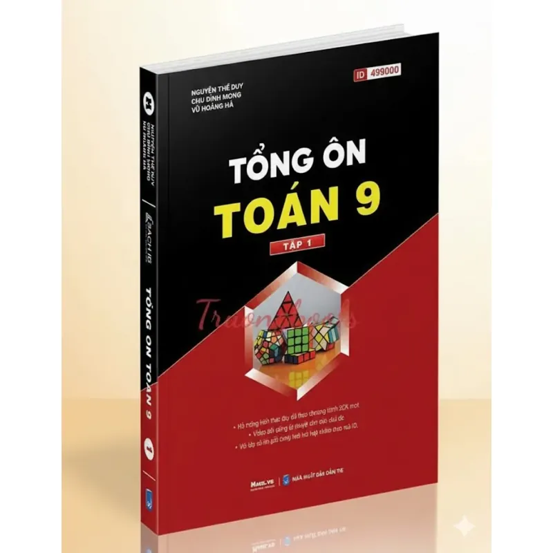 Sách 2026-Tổng Ôn Toán 9 Tập 1+2 792797