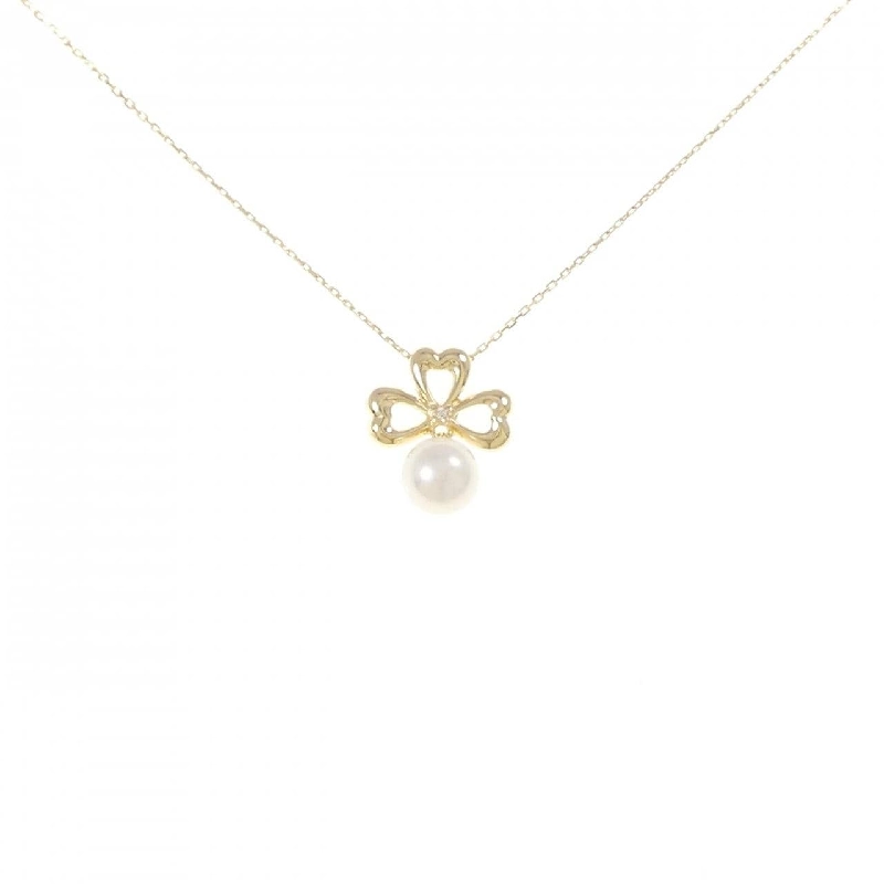 K18YG Dây chuyền ngọc trai Akoya 6.3mm - Hàng hiệu Chính hãng 856753