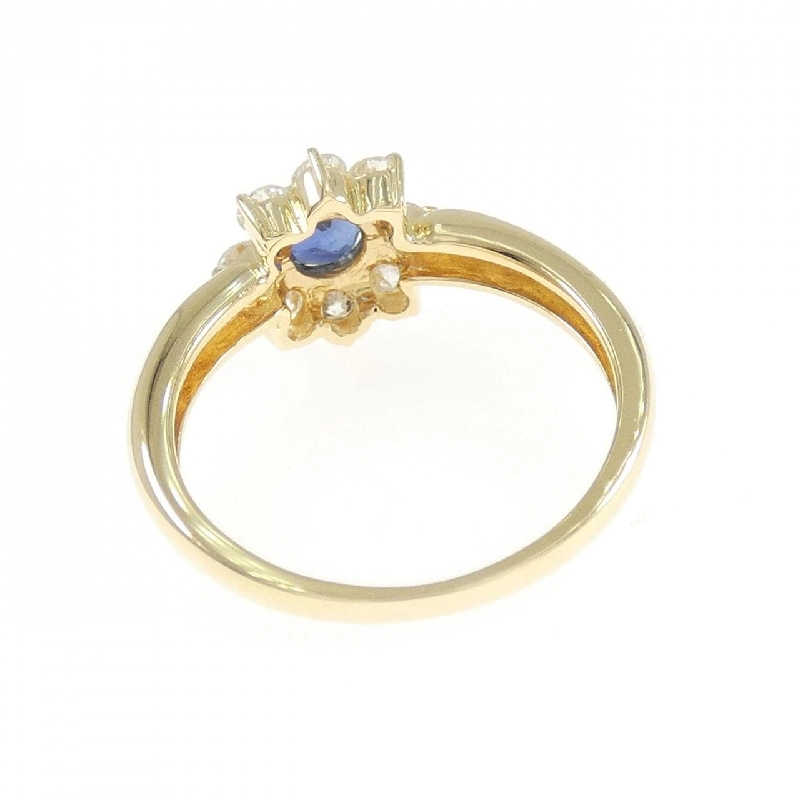 Nhẫn Sapphire K18YG Hoa 668048