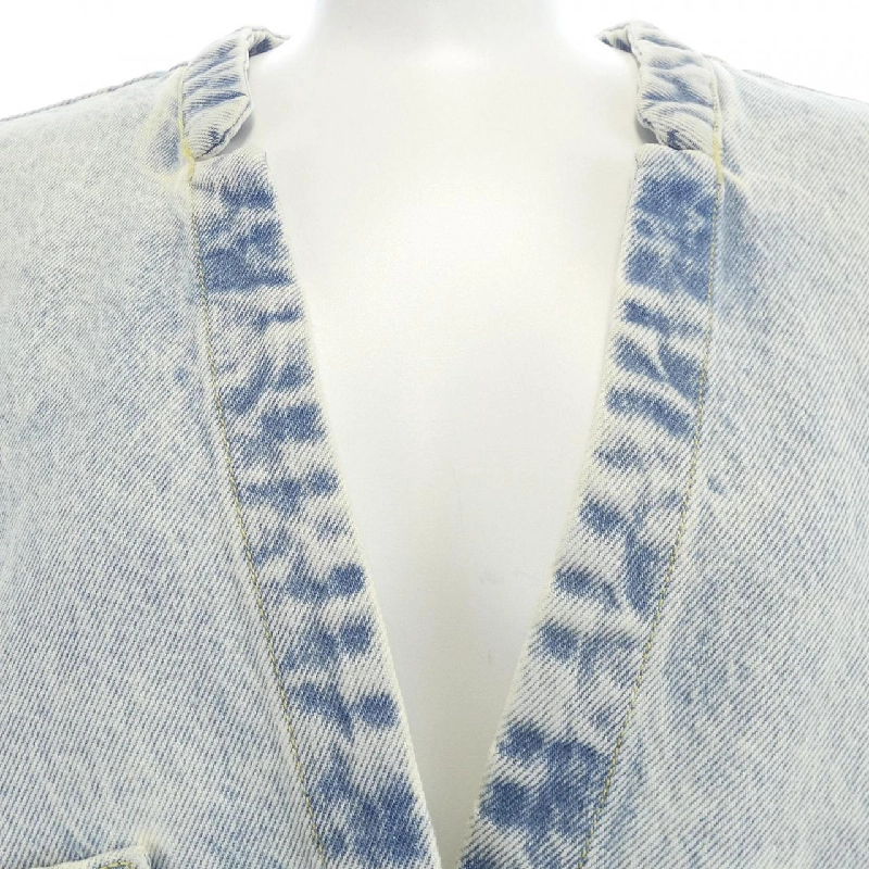 【Mã giảm giá】Áo khoác denim Christian Wijnants 640115