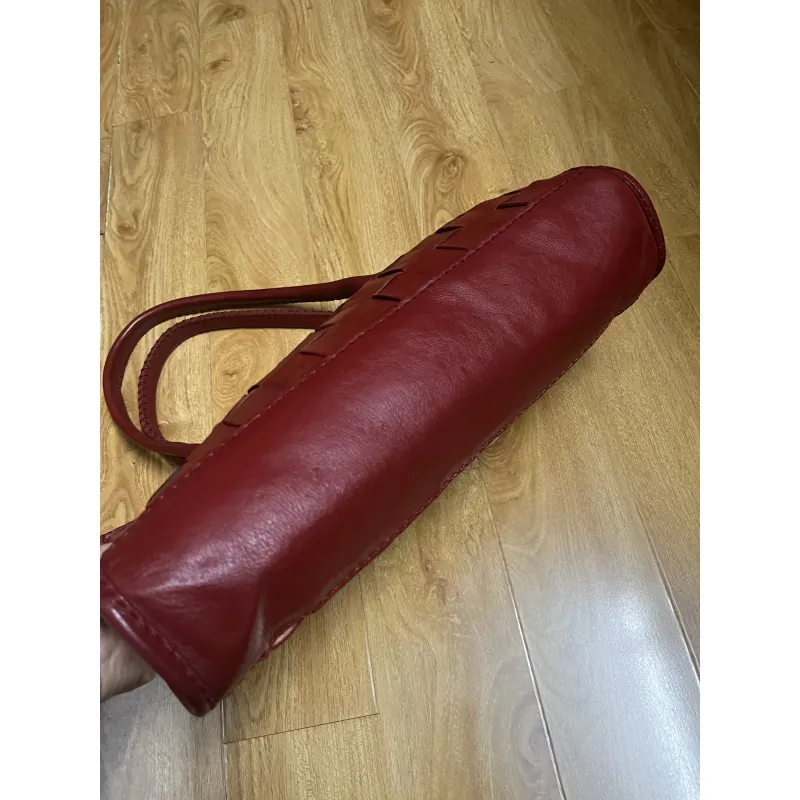 Túi tote nữ sz 37*20*10 da thật đan 2hand 934530