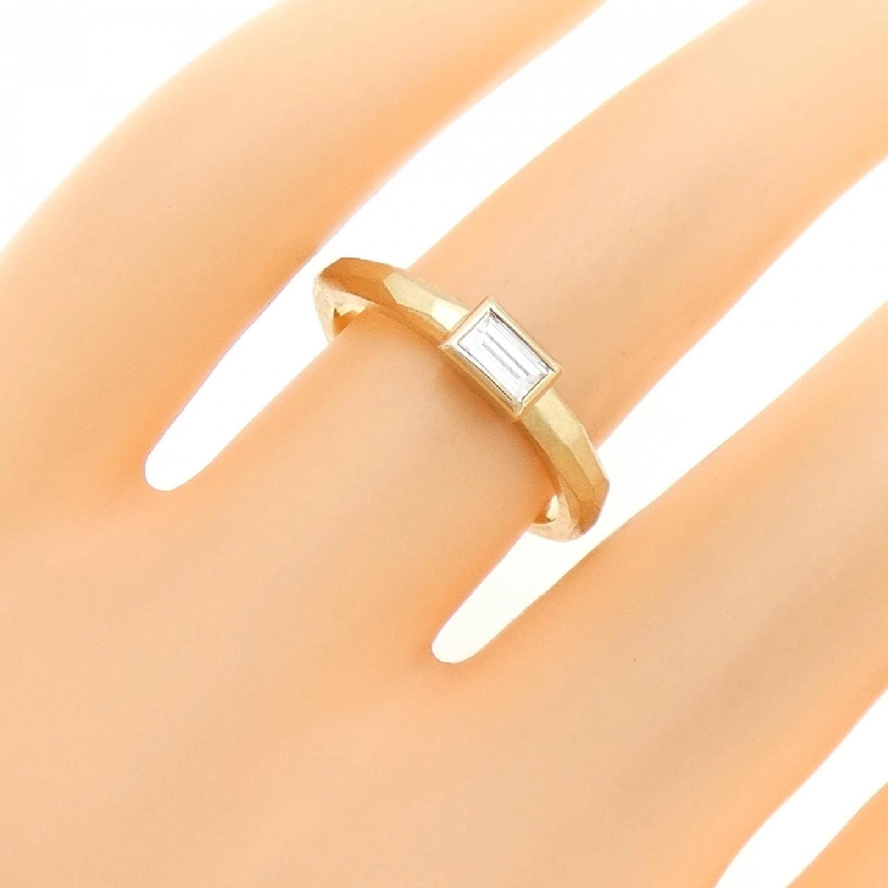 Nhẫn kim cương K18YG 0.22CT 671541