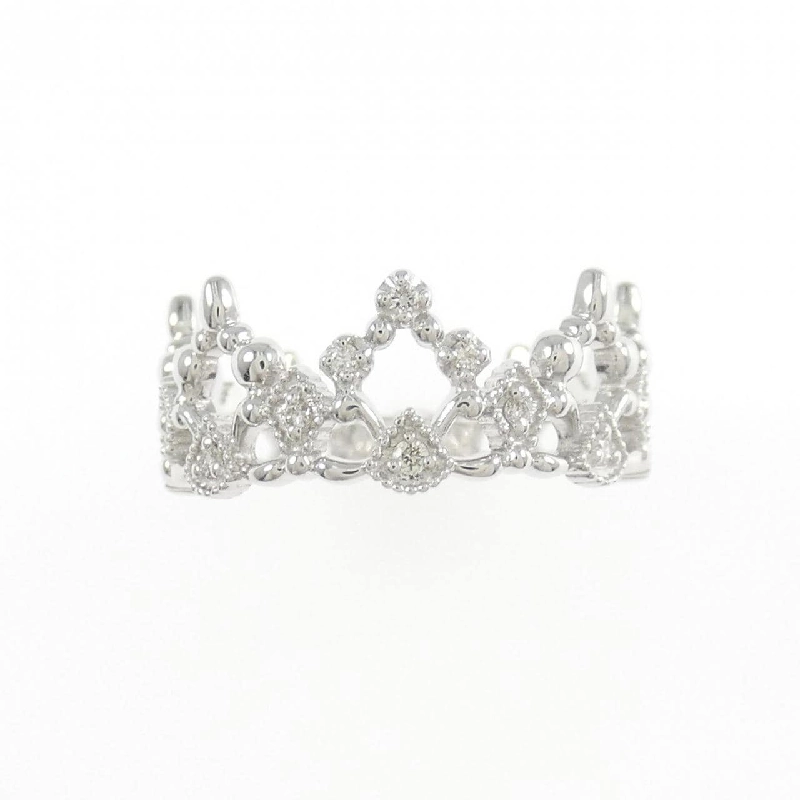 Nhẫn kim cương K18WG Tiara 0.04CT - Hàng hiệu Chính hãng 853121