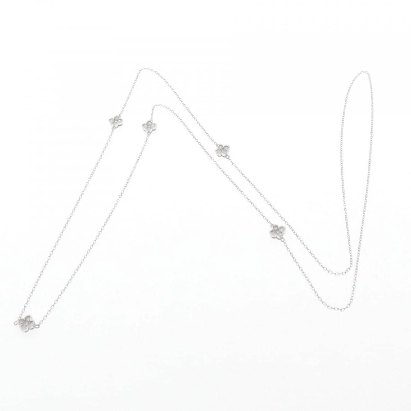 K18WG Hoa Kim Cương Dây Chuyền 0.50CT - Hàng hiệu Chính hãng 848540