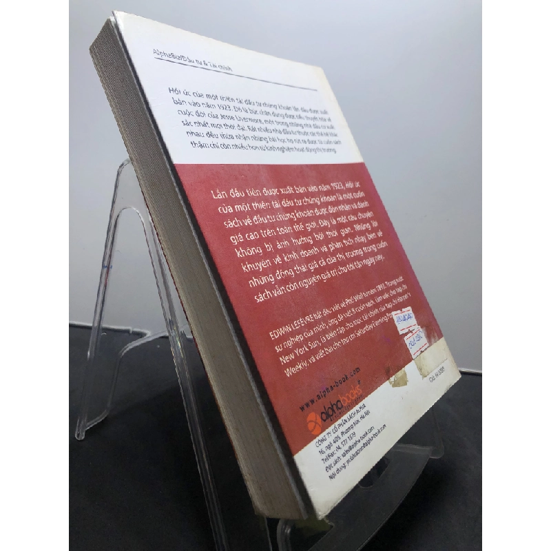 Hồi ức của một thiên tài đầu tư chứng khoán 2007 mới 80% ố bẩn bụng sách Edwin Lefevre HPB1207 KINH TẾ - TÀI CHÍNH - CHỨNG KHOÁN 351768