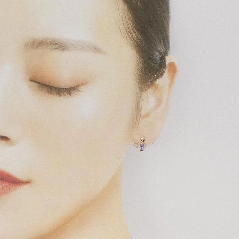 K10YG Amethyst Bông tai - Hàng hiệu Chính hãng 872851