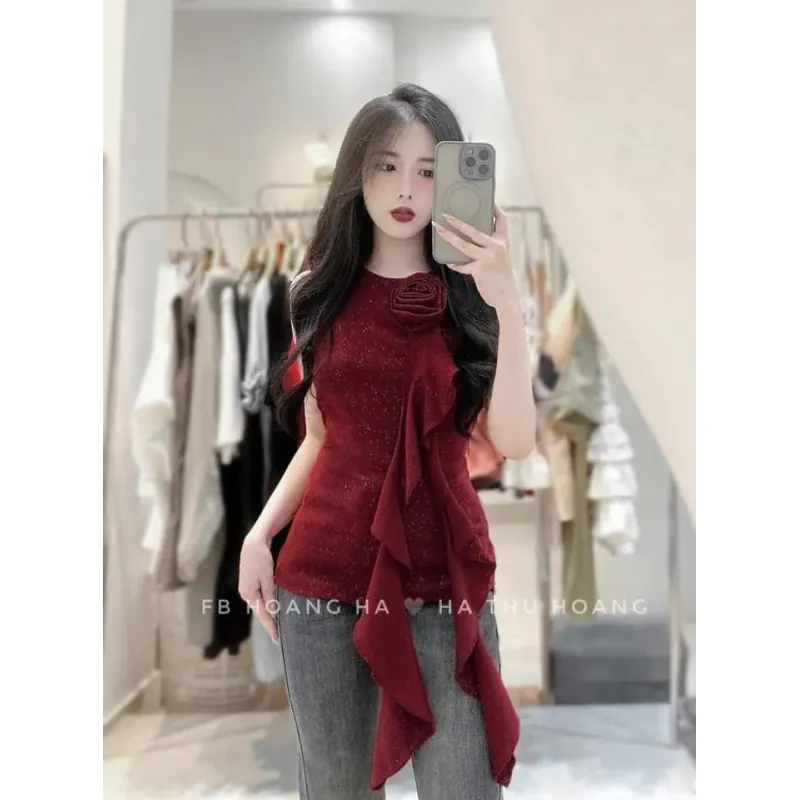 Áo siêu xinh ánh nhũ còn Màu Đen size SM 1024463