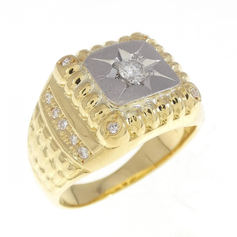 Nhẫn kim cương 0.24CT K18YG/PT900 666925