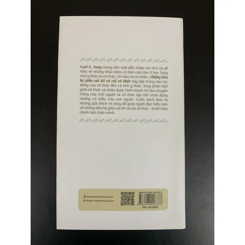 (Sách cũ) Những liên hệ giữa Cái tôi & Cái vô thức - Carl Gustav Jung  958194